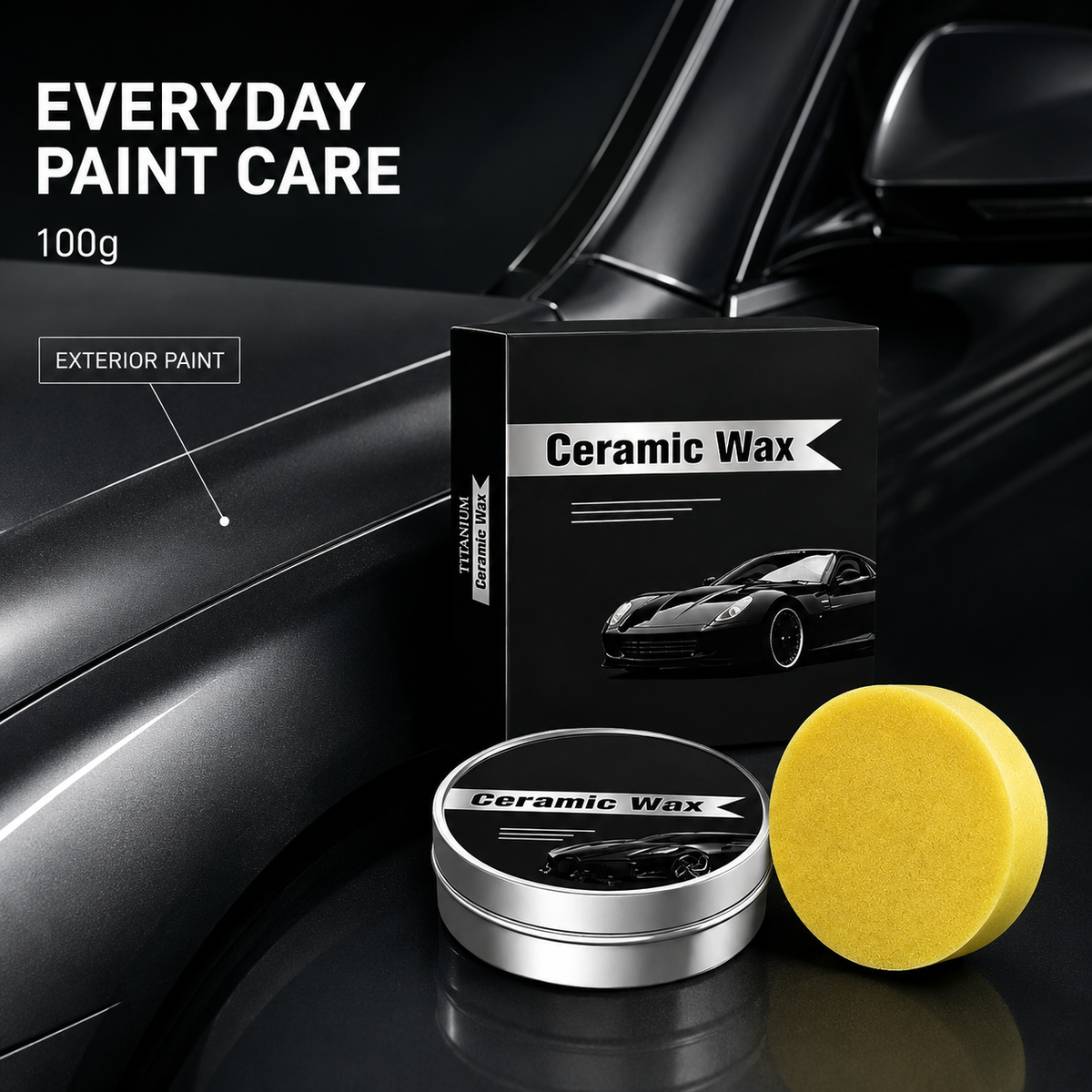 Titanium Ceramic Wax Cream for exterior paint care